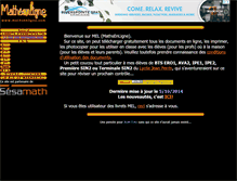 Tablet Screenshot of mathsenligne.net